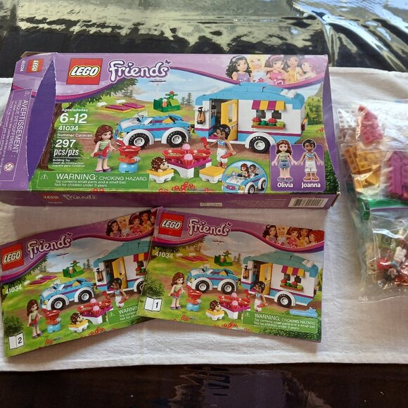 Lego Set 41034 Friends Summer Caravan  100% Complete - Picture 1 of 8